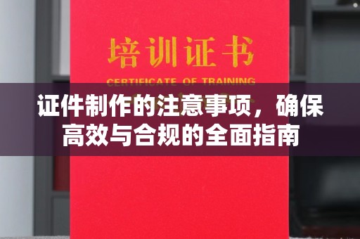 泰宁证件制作的注意事项，确保高效与合规的全面指南